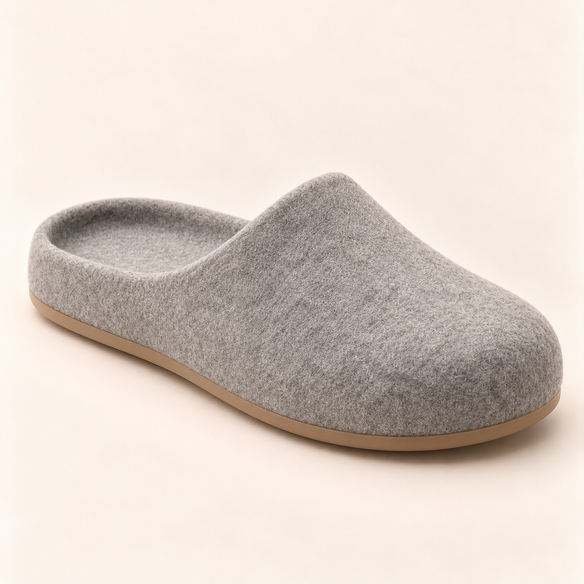 The Clock-Out Felt Slipper