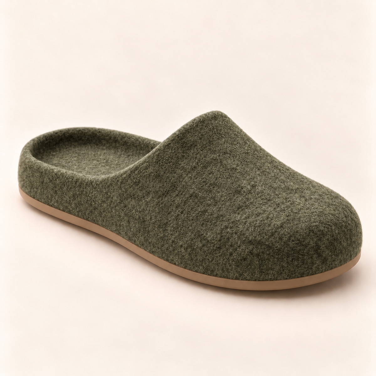 The Clock-Out Felt Slipper