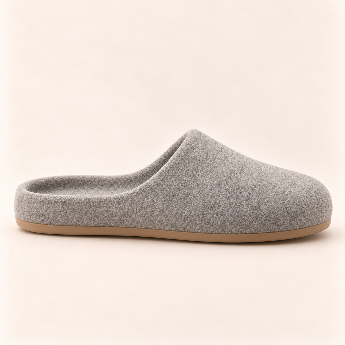 The Clock-Out Felt Slipper