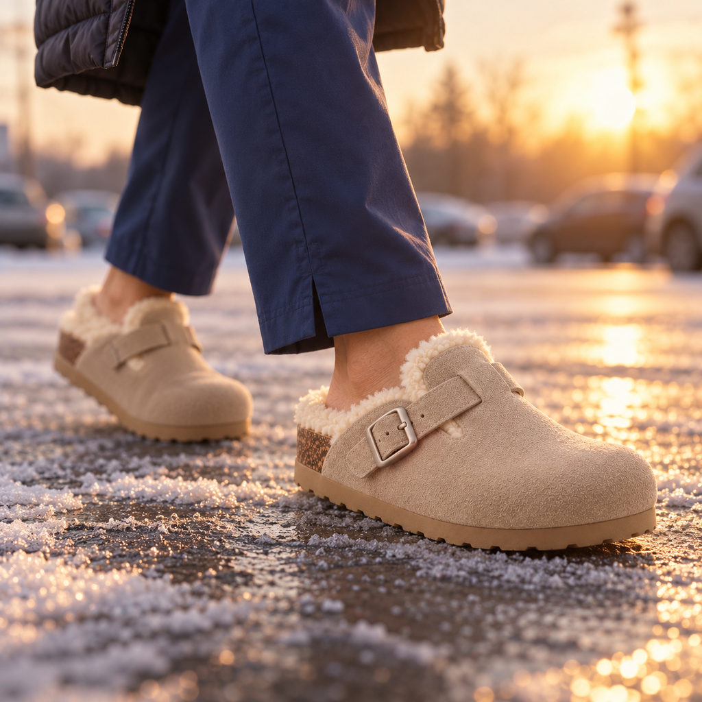 The Shift Clog — Shearling-Lined